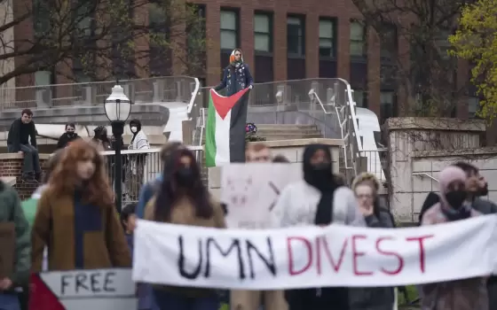 مظاهرة داعمة لفلسطين