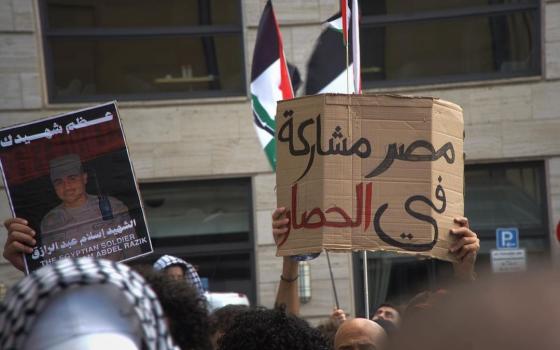 مظاهرة في برلين أمام السفارة المصرية