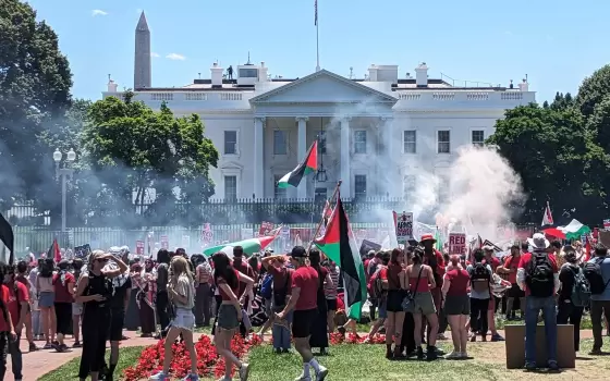 حصار البيت الأبيض من قبل أنصار فلسطين