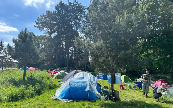 مخيم طلابي تضامني