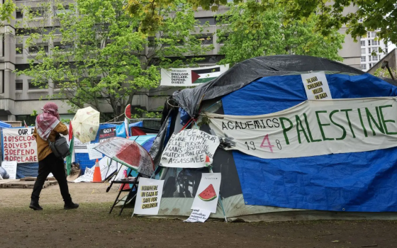 مخيم طلابي تضامني في جامعة ماكجيل