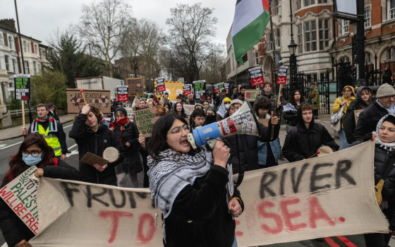 مظاهرة طلابية داعمة لفلسطين
