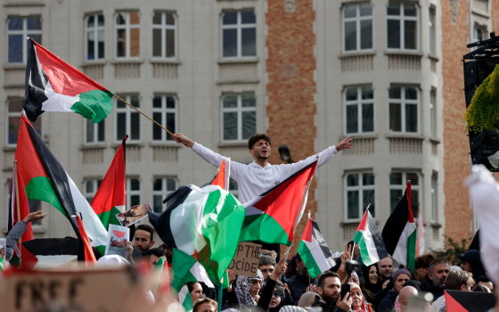 مظاهرة داعمة لفلسطين