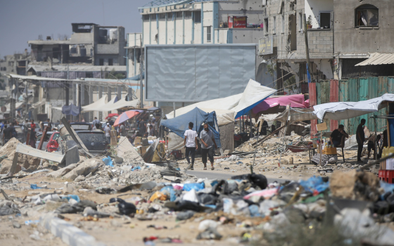 تراكم النفايات في قطاع غزة