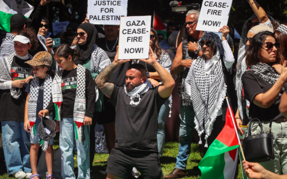 تظاهرة مؤيدة لفلسطين في أستراليا