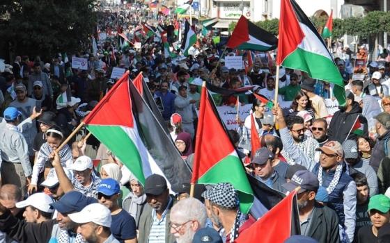 مظاهرة داعمة لفلسطين