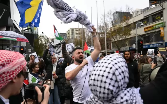 مظاهرة داعمة لفلسطين