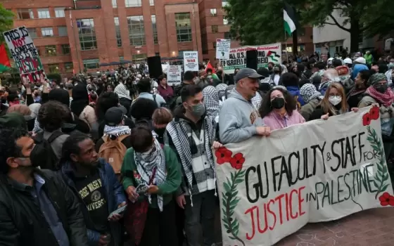 مظاهرة طلابية داعمة لفلسطين