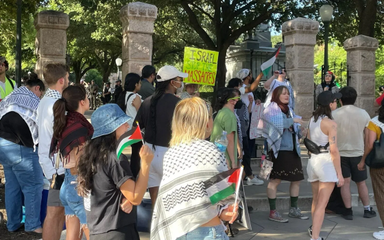 متظاهرون مؤيدون لفلسطين في تكساس