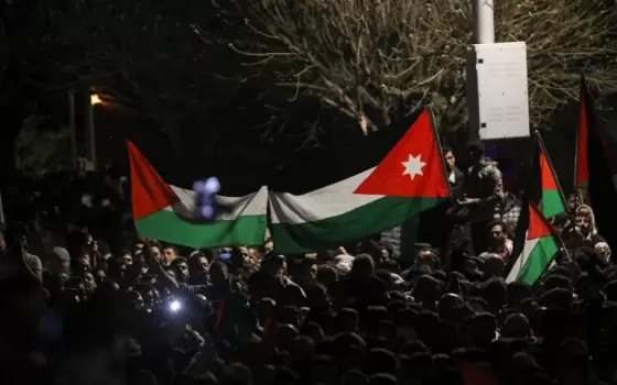 مظاهرة داعمة لفلسطين في الأردن