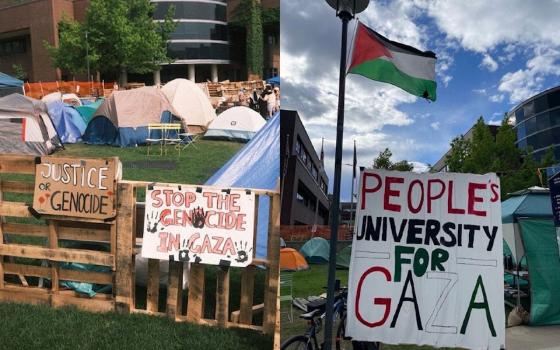 مخيم طلابي تضامني في جامعة كولومبيا البريطانية