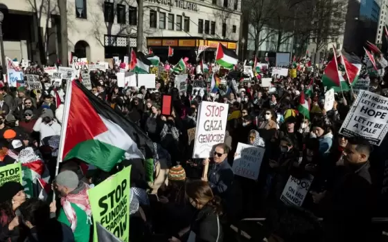 احتجاجات ضد الحرب على غزة