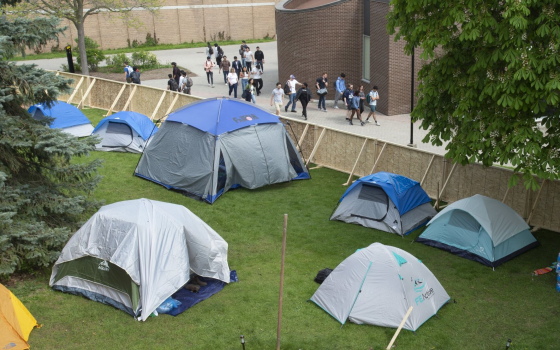 مخيم طلابي تضامني في جامعة واترلو