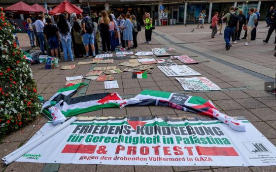 مسيرة احتجاجية في محطة قطار فولدا بألمانيا