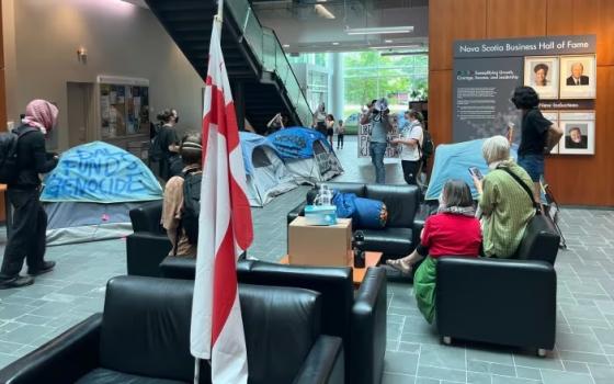 مخيم طلابي تضامني في جامعة دالهاوسي