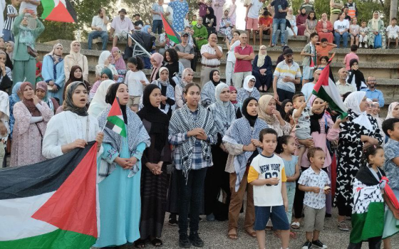 تجمع جماهيري في مكناس المغربية رفضًا للإبادة