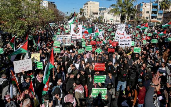 مظاهرة داعمة لفلسطين في الأردن