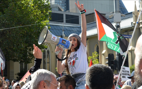 مظاهرة طلابية داعمة لفلسطين