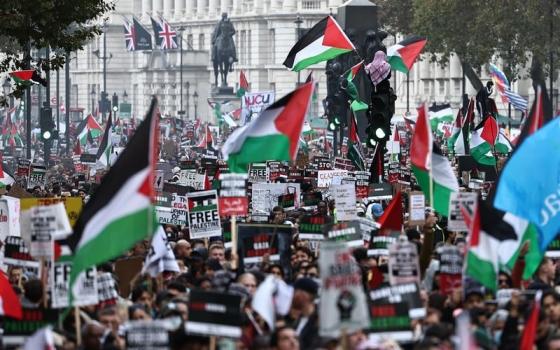 مظاهرة داعمة لفلسطين في لندن