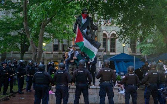 مخيم تضامني في جامعة بنسلفانيا