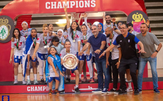 لاعبات اتحاد طنجة لكرة السلة يتضامن مع فلسطين