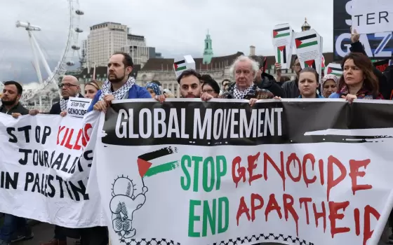 مظاهرة داعمة لفلسطين