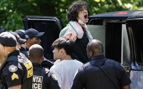 اعتقالات خلال احتجاج مؤيد لفلسطين