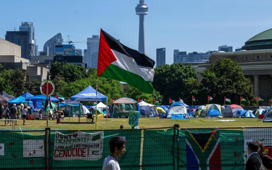 مخيم طلابي تضامني في جامعة تورونتو  