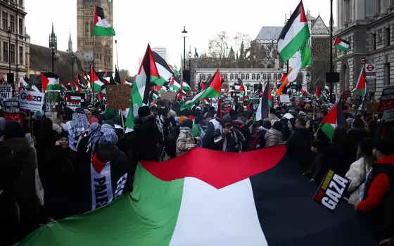 مظاهرة داعمة لفلسطين