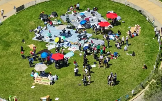 مخيم طلابي تضامني