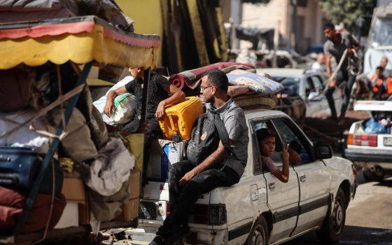 عائلة نازحة في غزة