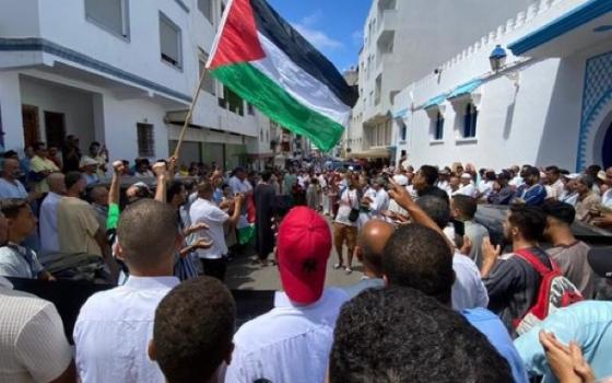 مظاهرة داعمة لفلسطين في المغرب