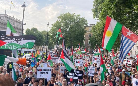 مظاهرة احتجاجية في لندن للمطالبة بحظر تسليح الاحتلال