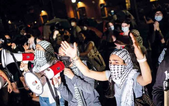 مظاهرة طلابية داعمة لفلسطين