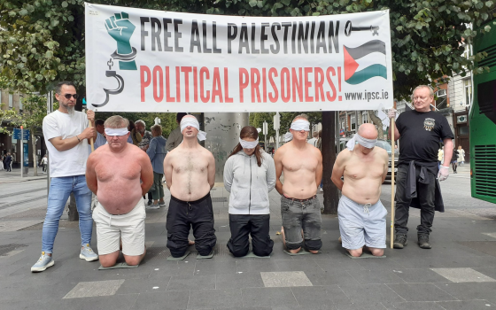 وقفة في دبلن تضامنًا مع الأسرى الفلسطينيين