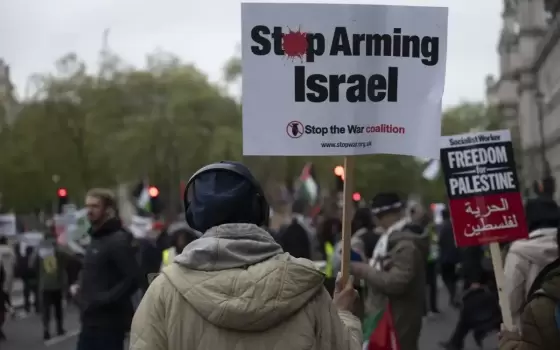 مظاهرة داعمة لفلسطين في لندن