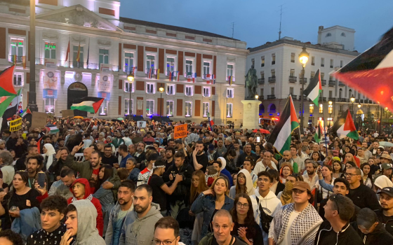 مظاهرة داعمة لفلسطين في مدريد