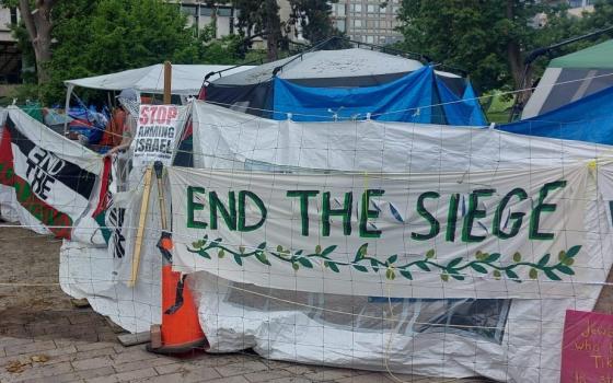 تمديد مخيم احتجاج مؤيد لفلسطين في هامبورغ