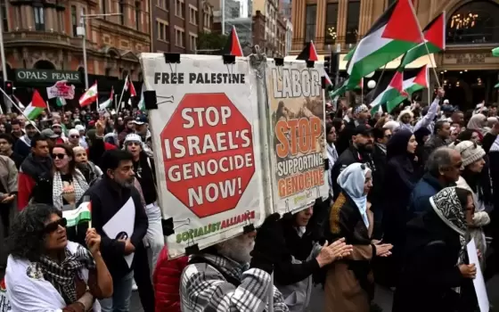 تظاهرة مؤيدة لفلسطين في أستراليا