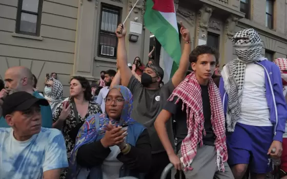 مظاهرة طلابية داعمة لفلسطين