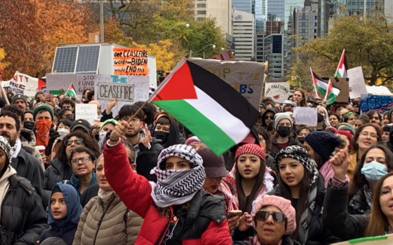 مظاهرة طلابية داعمة لفلسطين