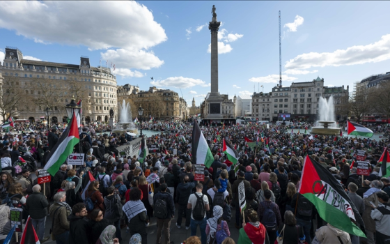 مظاهرة داعمة لفلسطين