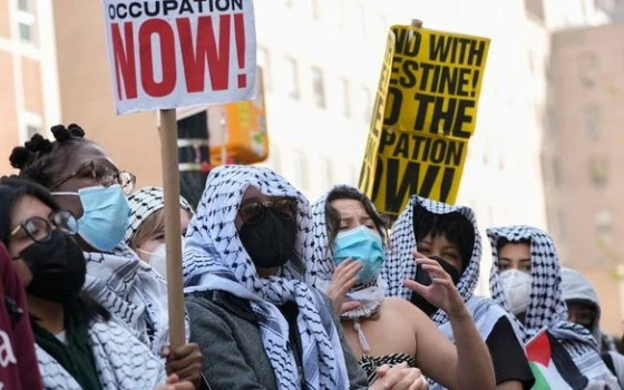 مظاهرة طلابية داعمة لفلسطين