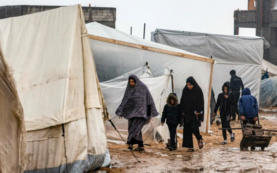 خيام النازحين في غزة  