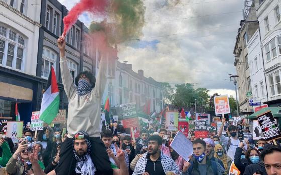 مظاهرة داعمة لفلسطين