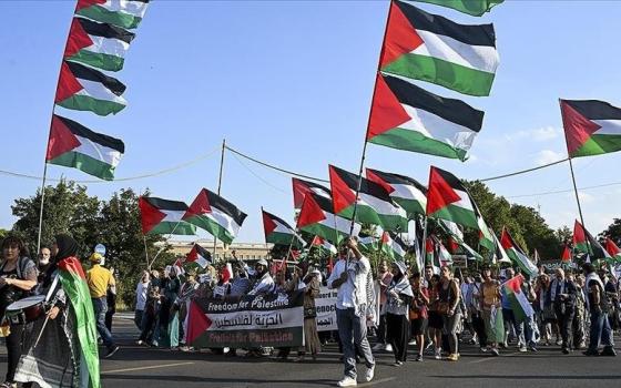 مظاهرة داعمة لفلسطين في برلين