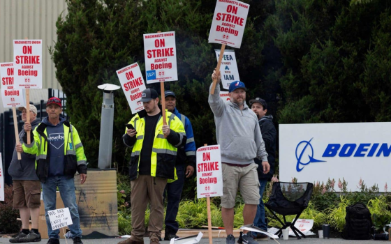 وقفة احتجاجية ضد شركة بوينج