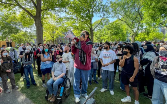 مظاهرة طلابية داعمة لفلسطين