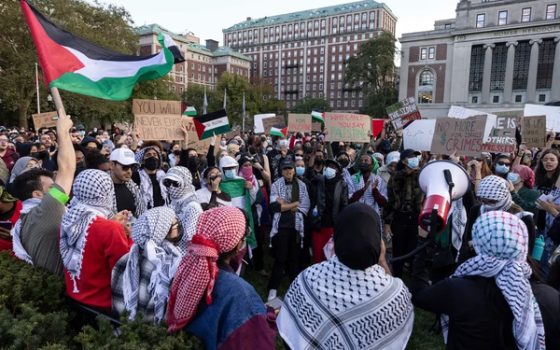 وقفة مؤيدة لفلسطين