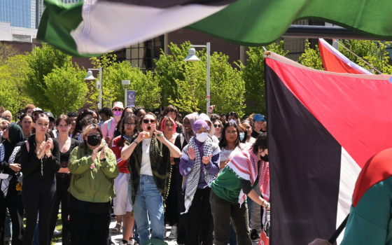 مظاهرة طلابية داعمة لفلسطين